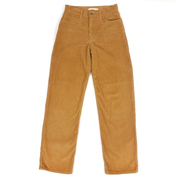 Levi's Denim - NEW Levis 94 Baggy Dad Jeans High Rise Vintage Tan Corduroy Womens Plus 32 x 31